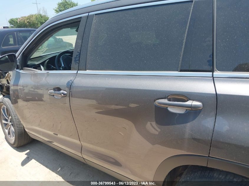 2019 TOYOTA HIGHLANDER XLE - 5TDKZRFH7KS570805