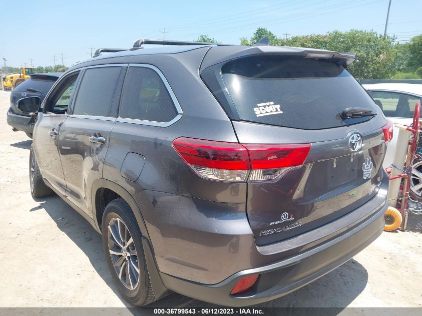 2019 TOYOTA HIGHLANDER XLE - 5TDKZRFH7KS570805