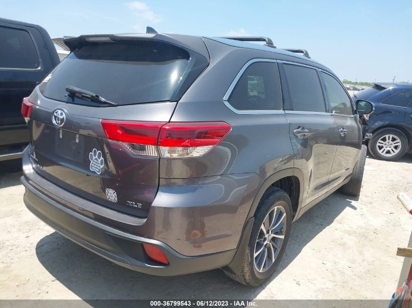 2019 TOYOTA HIGHLANDER XLE - 5TDKZRFH7KS570805