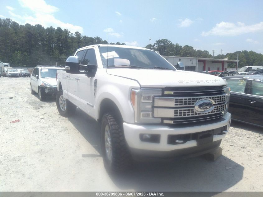 2017 FORD SUPER DUTY F-250 SRW LARIAT/PLATINUM - 1FT7W2BTXHEC18140