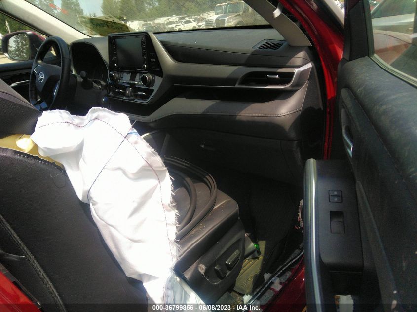 2021 TOYOTA HIGHLANDER HYBRID XLE - 5TDHBRCH5MS531023