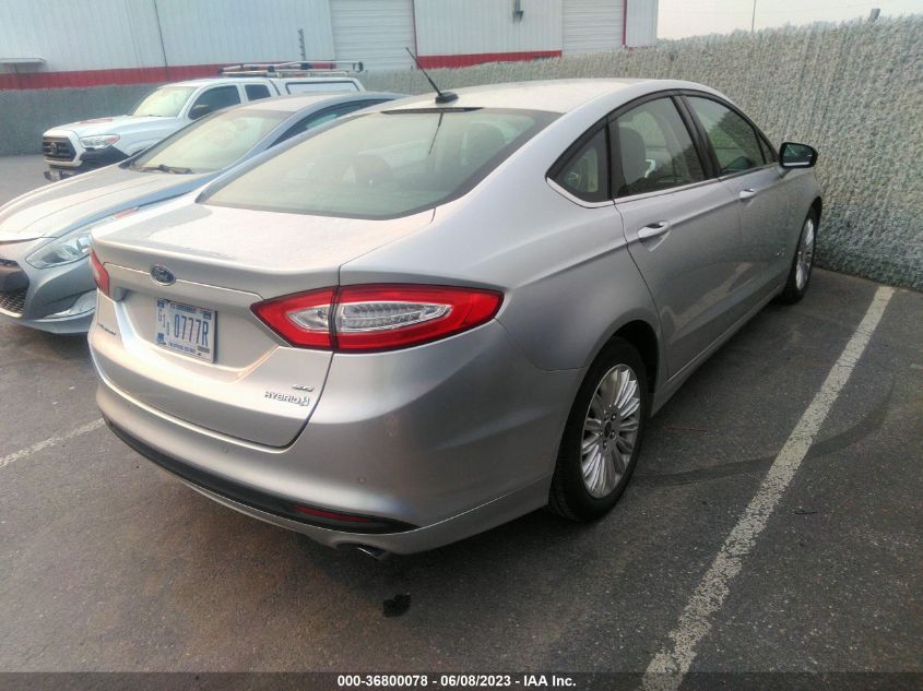 2016 FORD FUSION SE HYBRID - 3FA6P0LU2GR126302