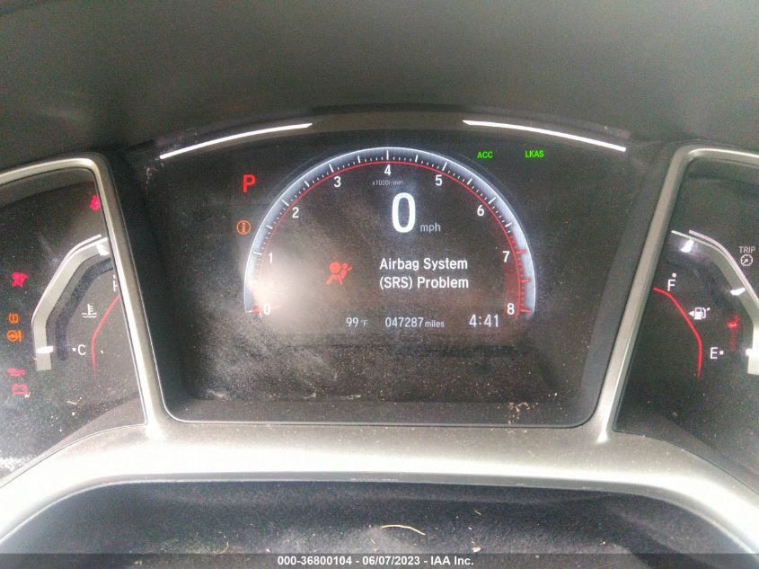 2019 HONDA CIVIC SEDAN SPORT - 2HGFC2F86KH503090