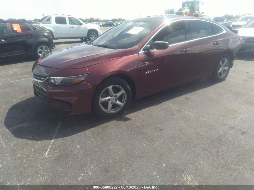 2016 CHEVROLET MALIBU LS - 1G1ZB5ST6GF204601