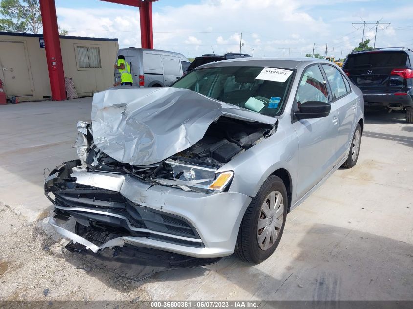 2015 VOLKSWAGEN JETTA SEDAN 2.0L S - 3VW2K7AJ8FM268932