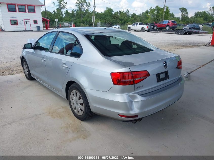 2015 VOLKSWAGEN JETTA SEDAN 2.0L S - 3VW2K7AJ8FM268932