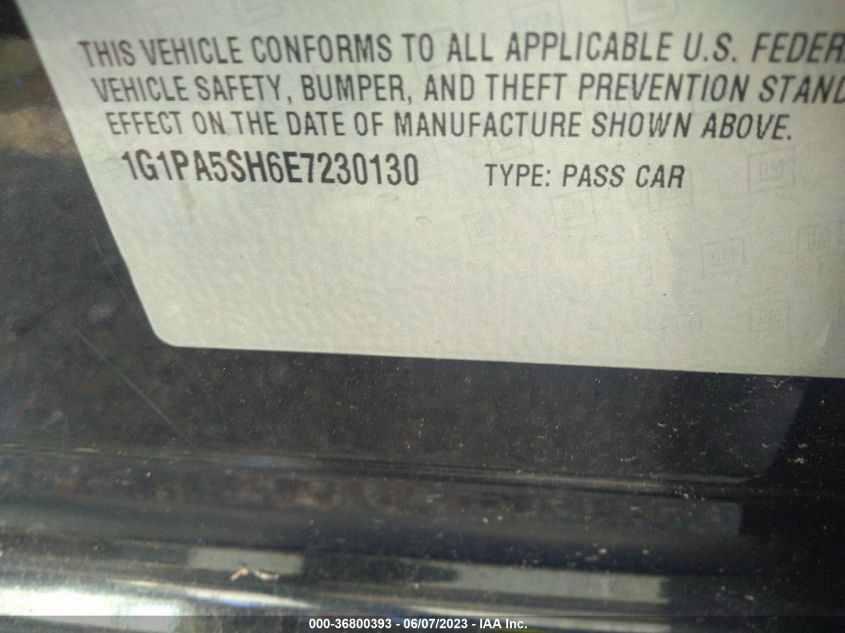 2014 CHEVROLET CRUZE LS - 1G1PA5SH6E7230130