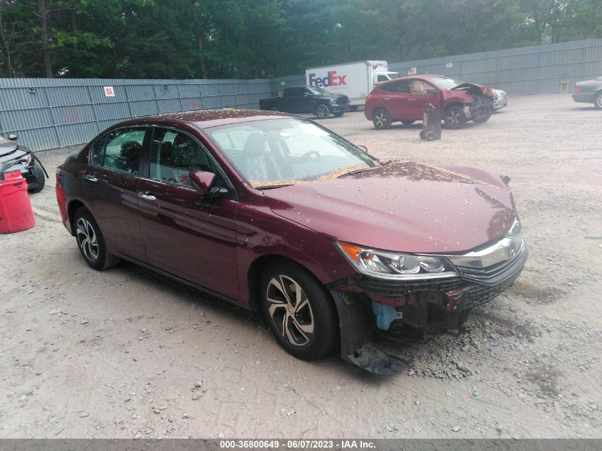 2016 HONDA ACCORD SEDAN LX - 1HGCR2F36GA201648