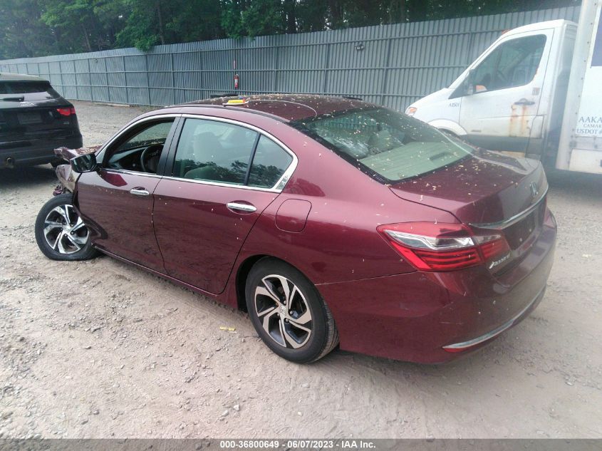 2016 HONDA ACCORD SEDAN LX - 1HGCR2F36GA201648