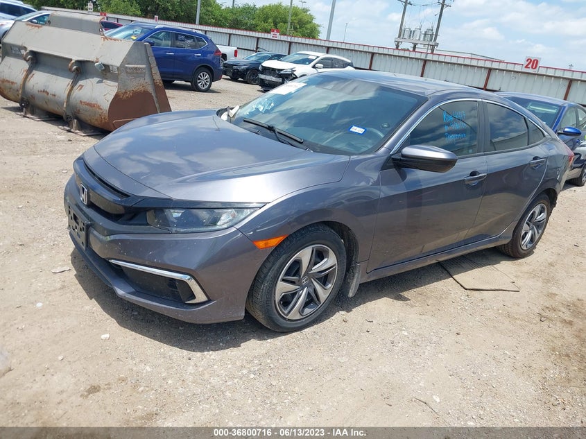 VIN 2HGFC2F66LH591395 2020 HONDA CIVIC SEDAN LX