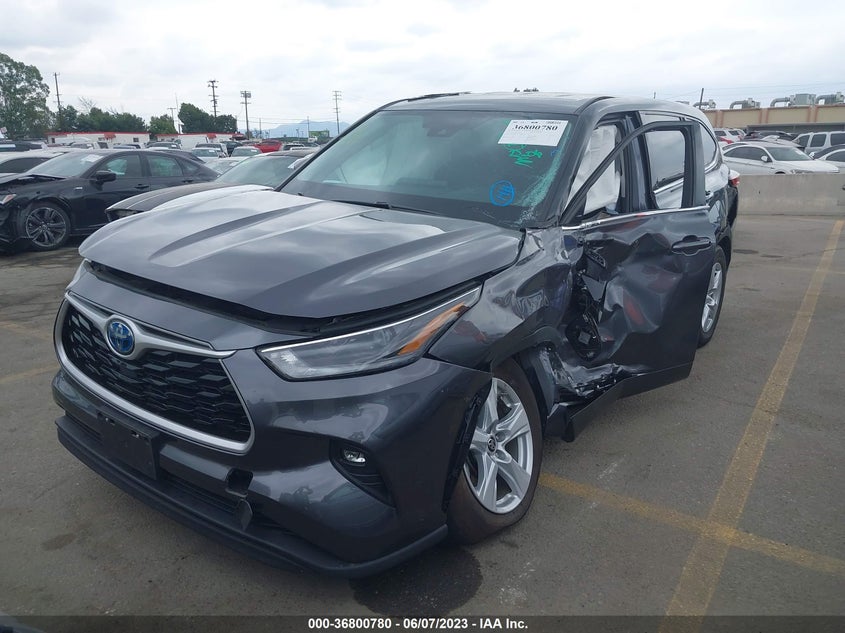 VIN 5TDZARAH2MS504047 2021 TOYOTA HIGHLANDER HYBRID LE
