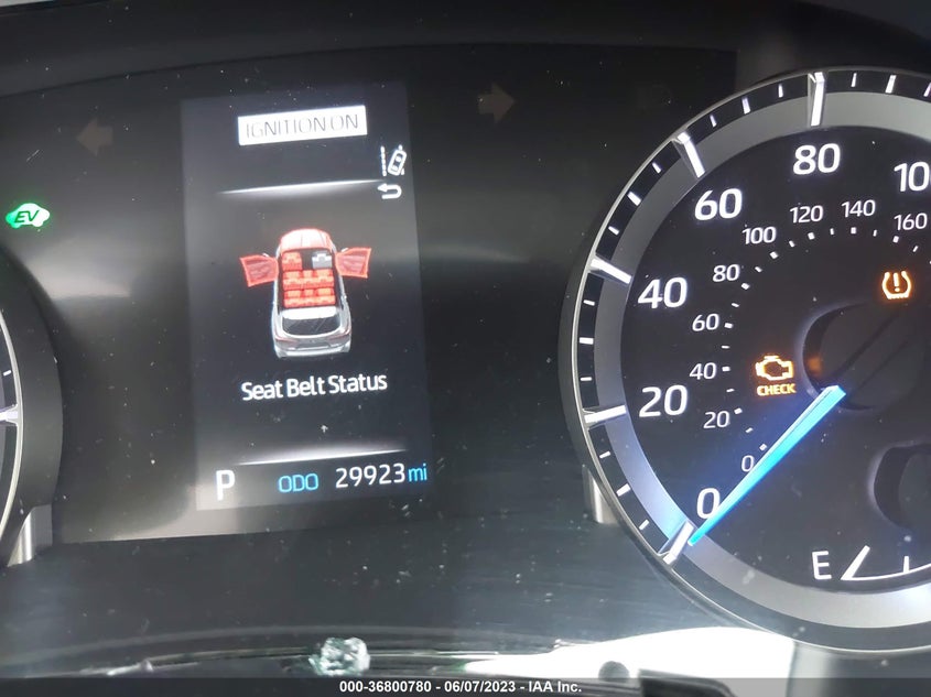 VIN 5TDZARAH2MS504047 2021 TOYOTA HIGHLANDER HYBRID LE