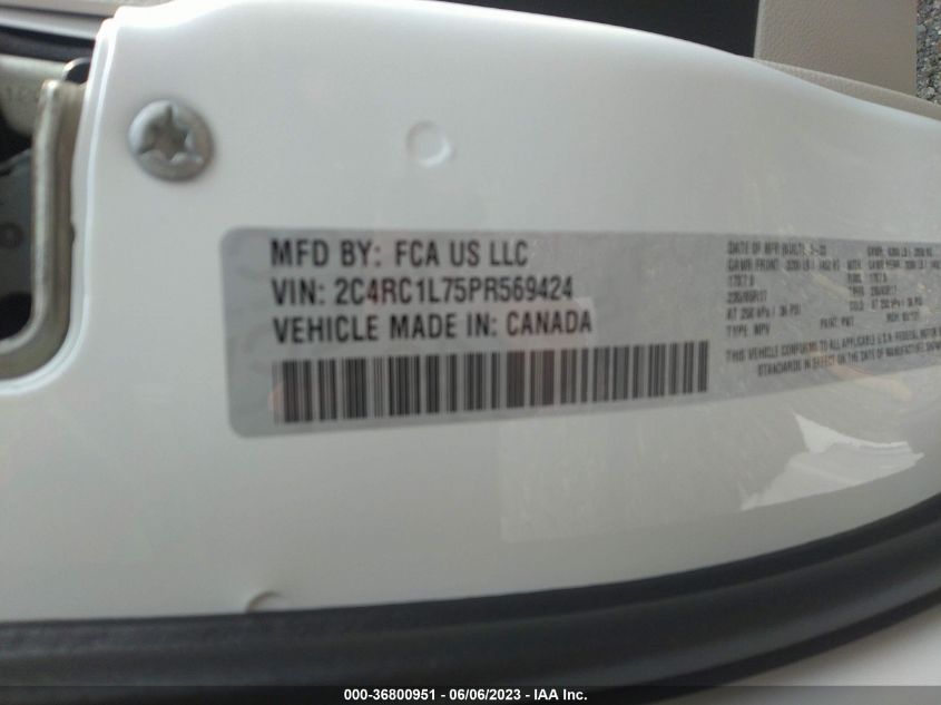 2023 CHRYSLER PACIFICA HYBRID TOURING L - 2C4RC1L75PR569424