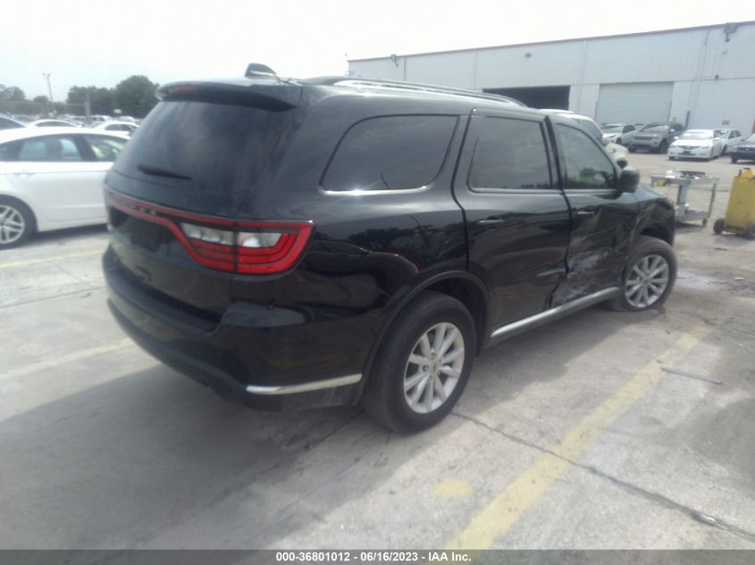 2020 DODGE DURANGO SXT - 1C4RDJAG0LC170665