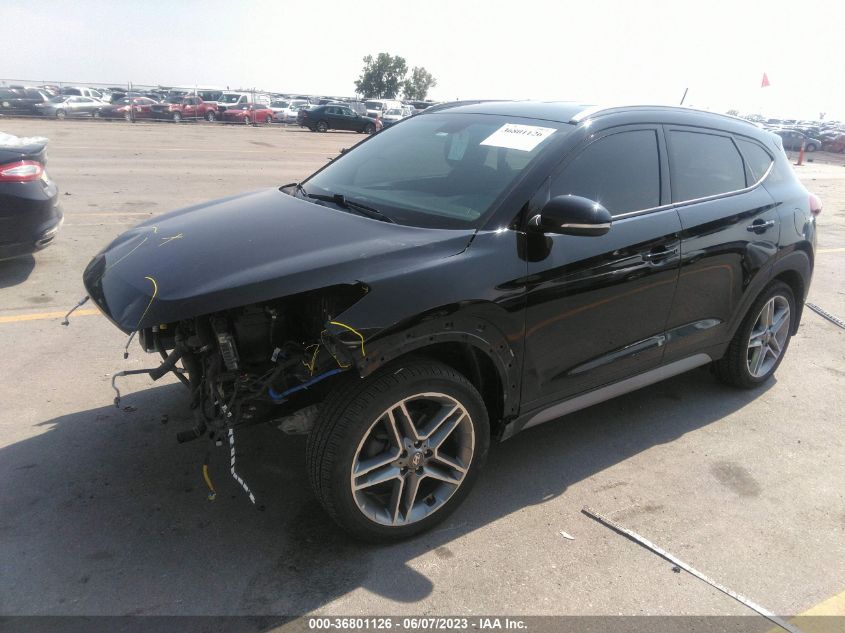 2017 HYUNDAI TUCSON LIMITED/SPORT AND ECO/SE - KM8J3CA2XHU374497