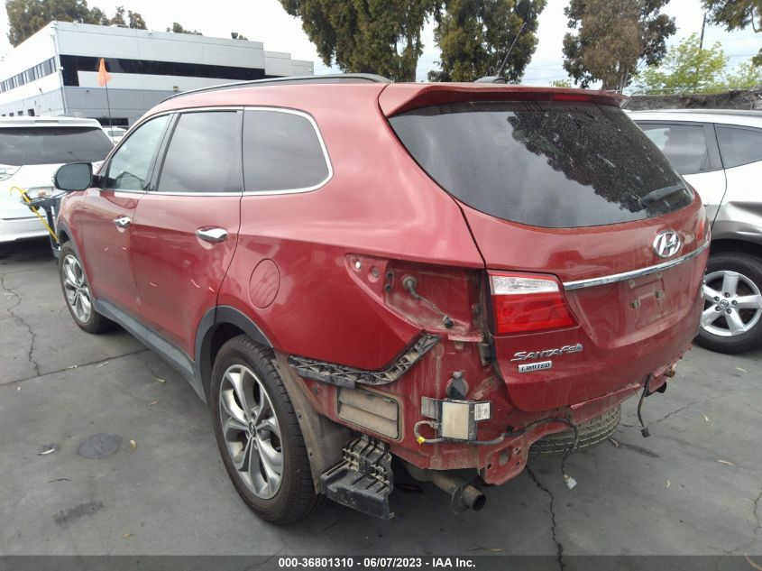 2016 HYUNDAI SANTA FE XL LIMITED - KM8SNDHF9GU138757