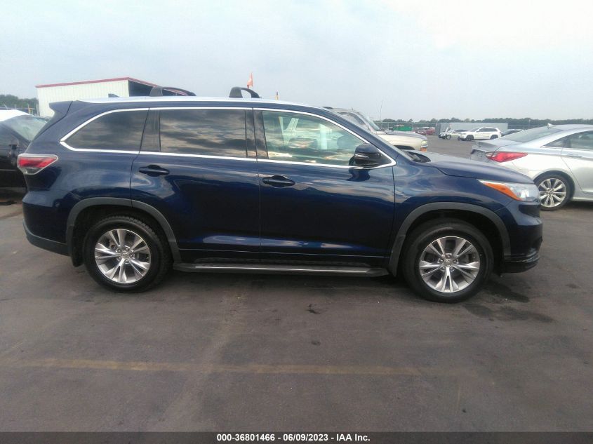 2015 TOYOTA HIGHLANDER XLE - 5TDJKRFH6FS167033
