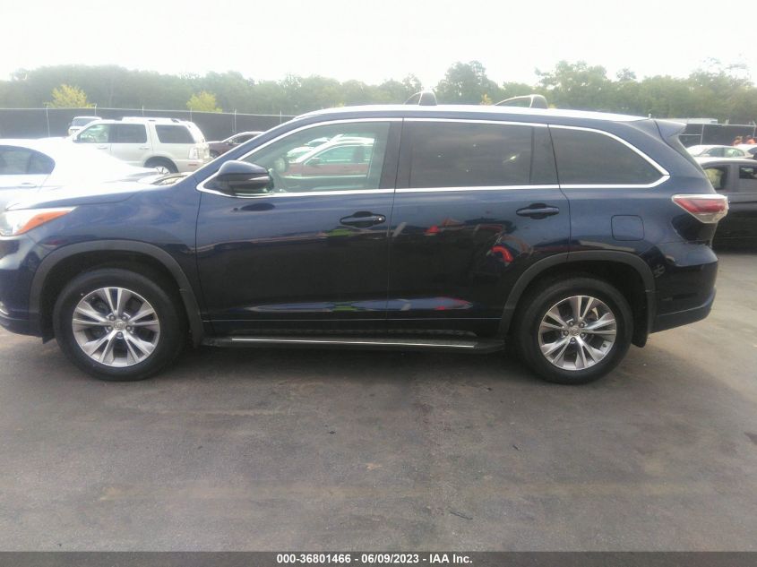 2015 TOYOTA HIGHLANDER XLE - 5TDJKRFH6FS167033