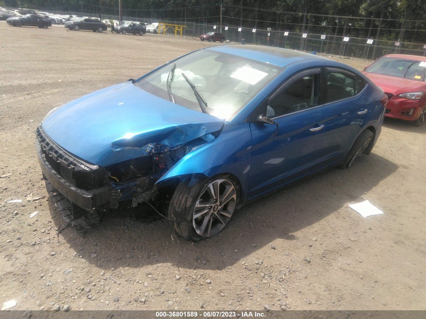 VIN 5NPD84LF4HH171141 2017 HYUNDAI ELANTRA LIMITED