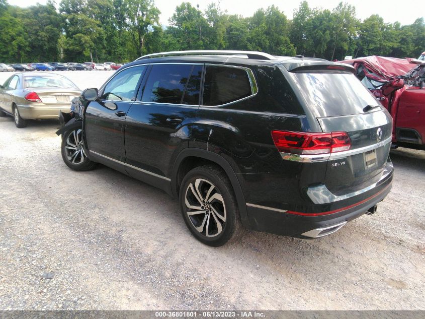 2021 VOLKSWAGEN ATLAS 3.6L V6 SEL PREMIUM - 1V2TR2CA3MC536625