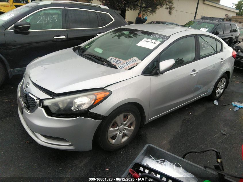 2016 KIA FORTE LX - KNAFX4A64G5498200
