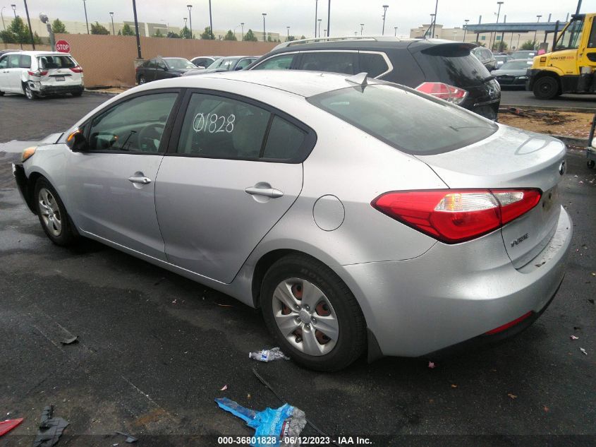 2016 KIA FORTE LX - KNAFX4A64G5498200