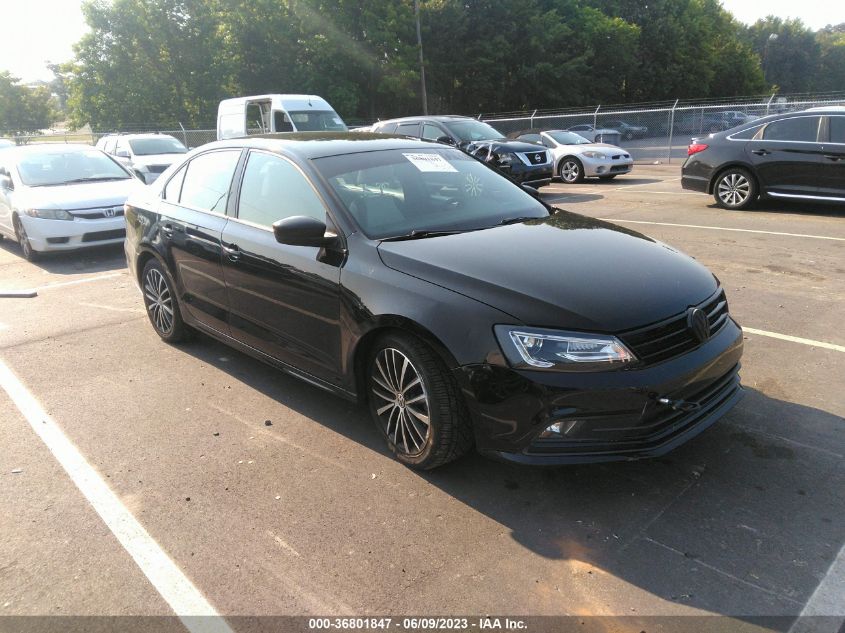 2016 VOLKSWAGEN JETTA SEDAN 1.8T SPORT - 3VWD17AJ5GM290254