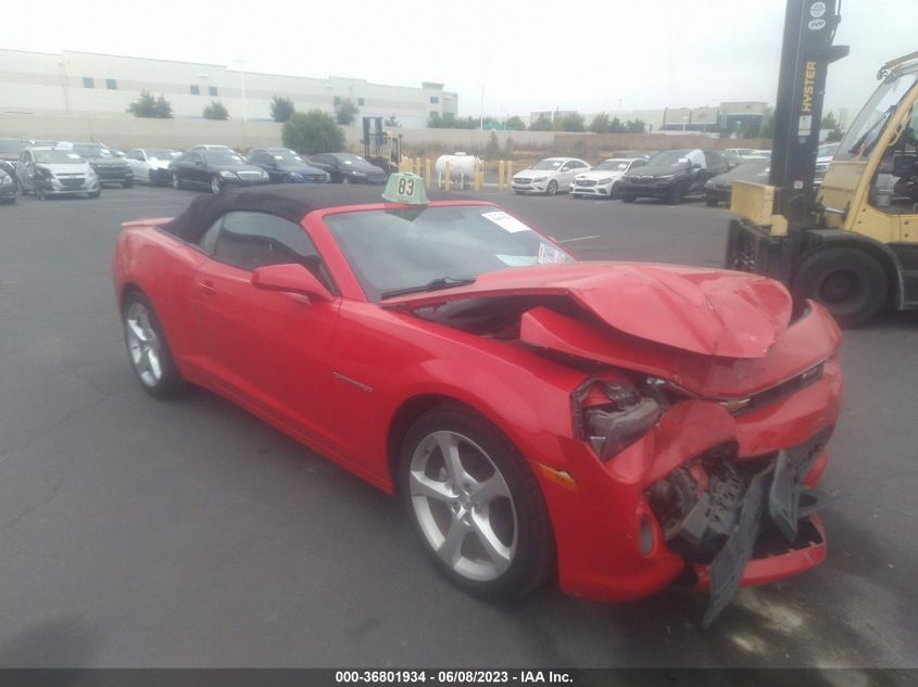 2015 CHEVROLET CAMARO LT - 2G1FD3D34F9289489