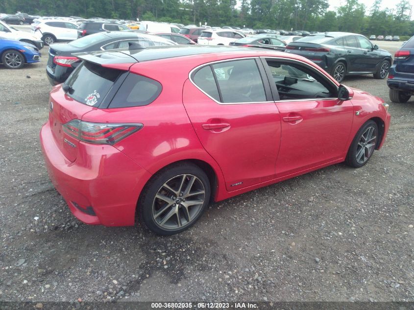 2014 LEXUS CT 200H HYBRID - JTHKD5BH9E2174656