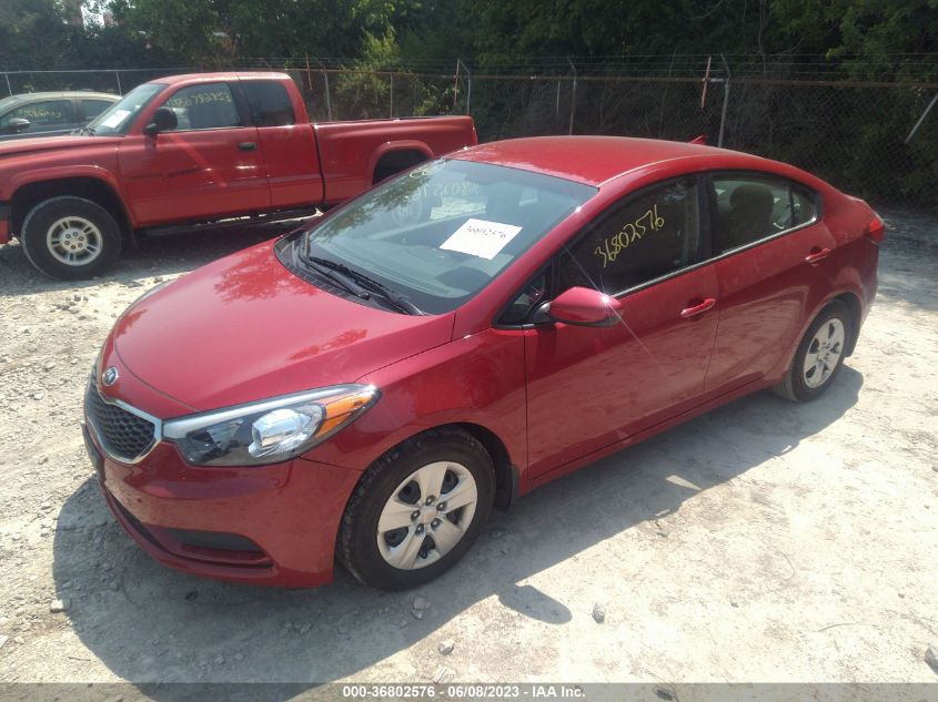 2016 KIA FORTE LX - KNAFK4A6XG5554249