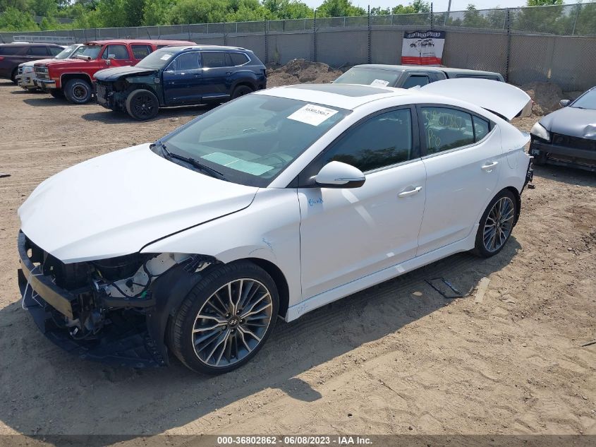 2018 HYUNDAI ELANTRA SPORT - KMHD04LB7JU530851