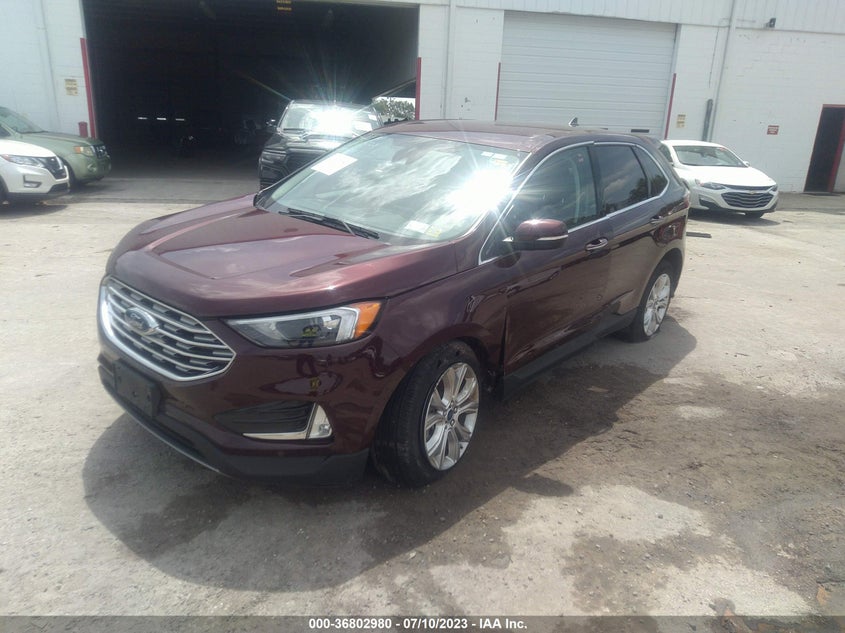 VIN 2FMPK4K93NBA55104 2022 FORD EDGE TITANIUM