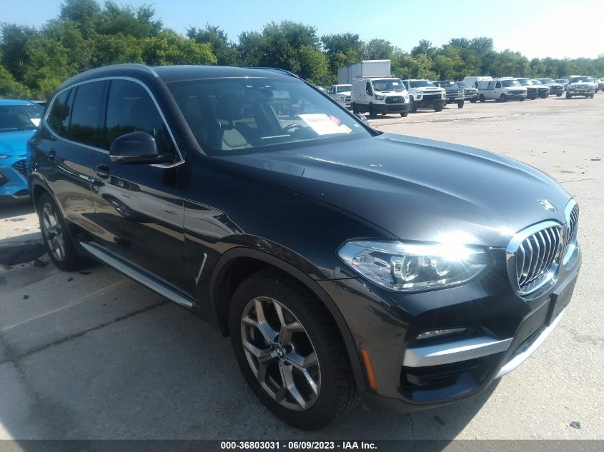 2021 BMW X3 XDRIVE30I - 5UXTY5C01M9F78657