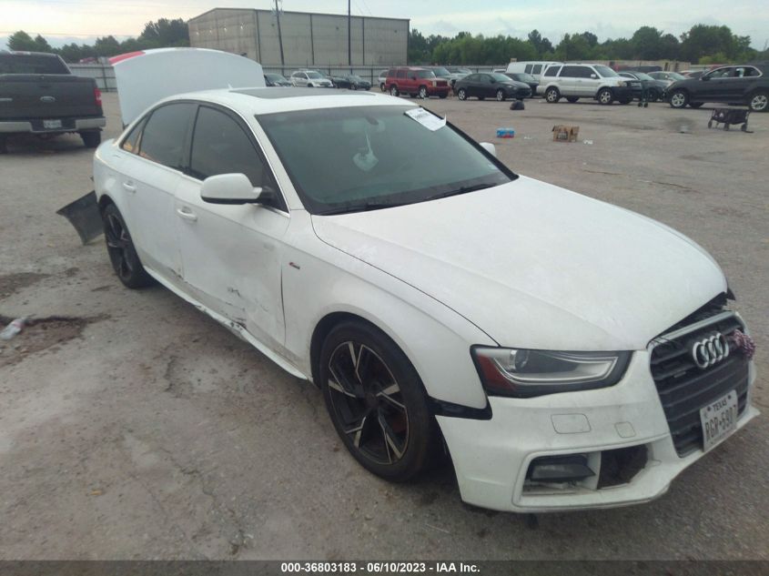 2014 AUDI A4 PREMIUM PLUS - WAUFFAFL4EA081552