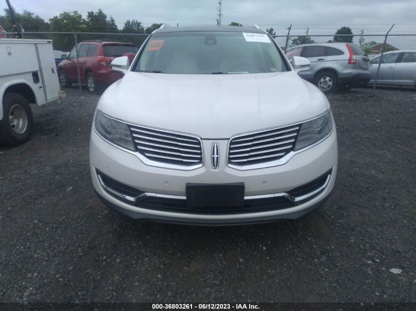 2016 LINCOLN MKX RESERVE - 2LMTJ8LP6GBL36875