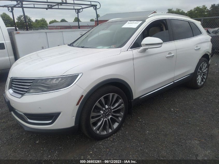 2016 LINCOLN MKX RESERVE - 2LMTJ8LP6GBL36875