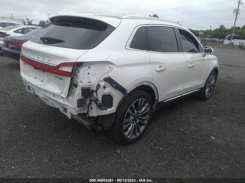 2016 LINCOLN MKX RESERVE - 2LMTJ8LP6GBL36875