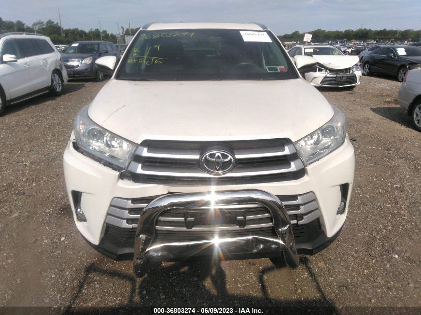 2016 TOYOTA HIGHLANDER LIMITED - 5TDDKRFH9GS350019