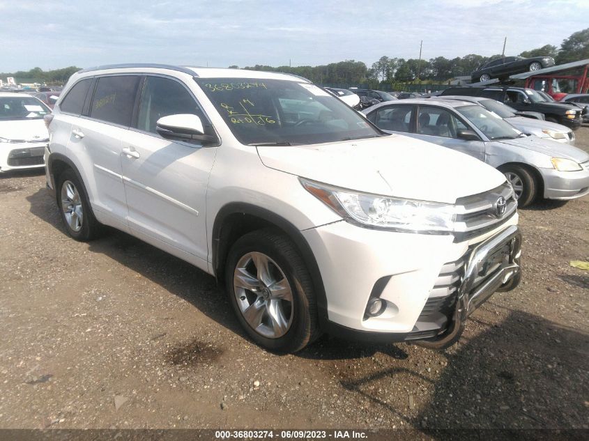 2016 TOYOTA HIGHLANDER LIMITED - 5TDDKRFH9GS350019