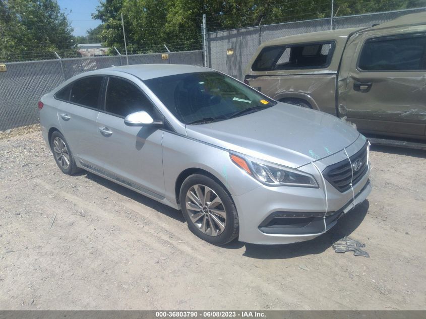 2016 HYUNDAI SONATA 2.4L SPORT - 5NPE34AF0GH268048