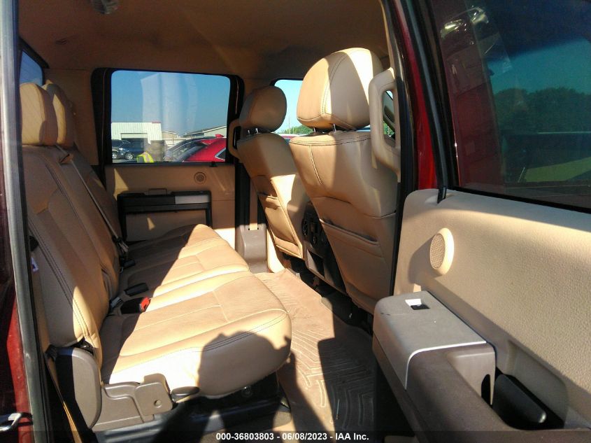 2015 FORD SUPER DUTY F-250 SRW LARIAT/PLATINUM - 1FT7W2B65FEA57462