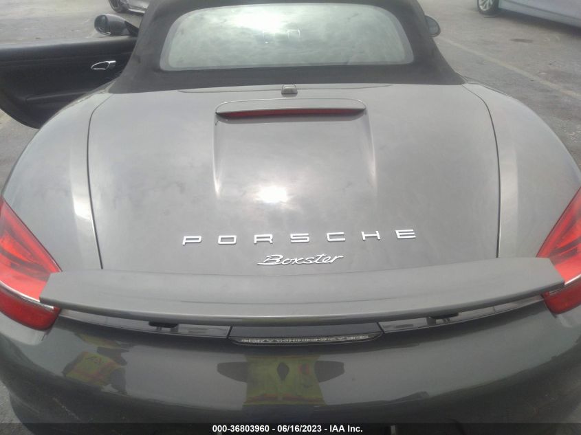 2016 PORSCHE BOXSTER WP0CA2A83GS120514