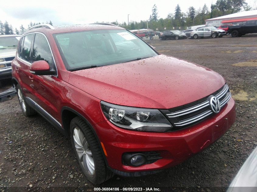 2013 VOLKSWAGEN TIGUAN SE W/SUNROOF & NAV - WVGAV3AX6DW084777