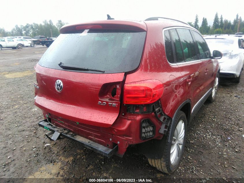 2013 VOLKSWAGEN TIGUAN SE W/SUNROOF & NAV - WVGAV3AX6DW084777