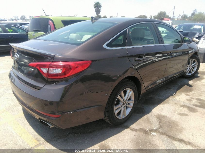 2015 HYUNDAI SONATA 2.4L SE - 5NPE24AF1FH185696