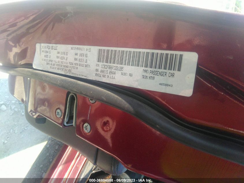 2015 DODGE DART SXT - 1C3CDFBB6FD331285