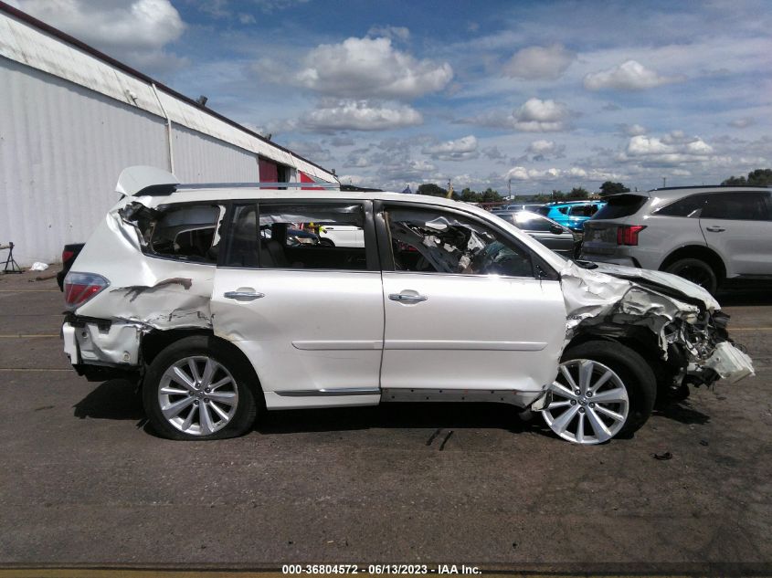 2013 TOYOTA HIGHLANDER HYBRID LIMITED - JTEDC3EH8D2018700