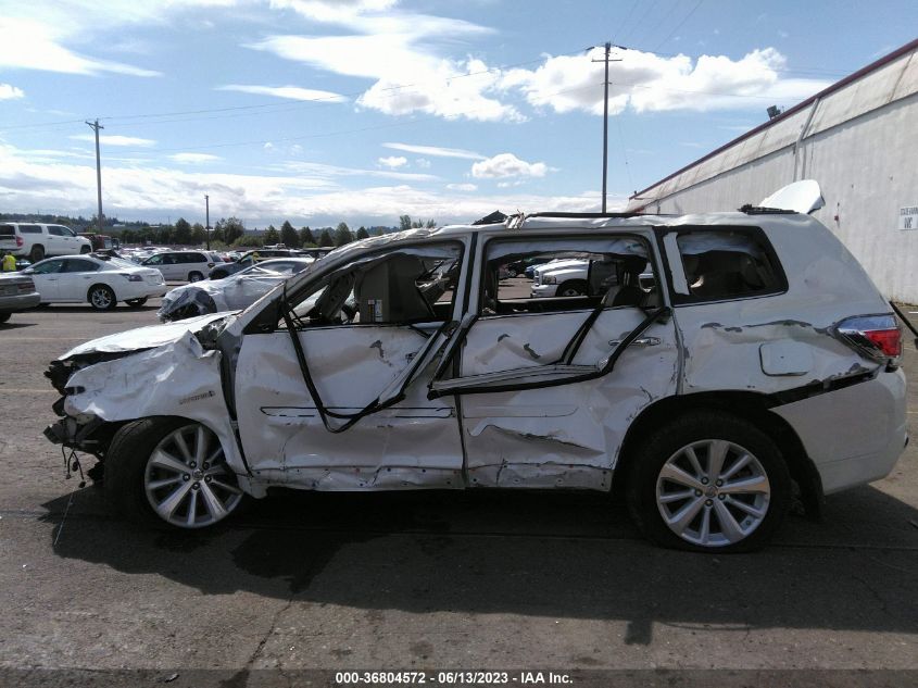 2013 TOYOTA HIGHLANDER HYBRID LIMITED - JTEDC3EH8D2018700