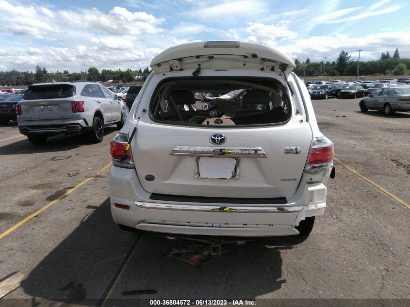 2013 TOYOTA HIGHLANDER HYBRID LIMITED - JTEDC3EH8D2018700