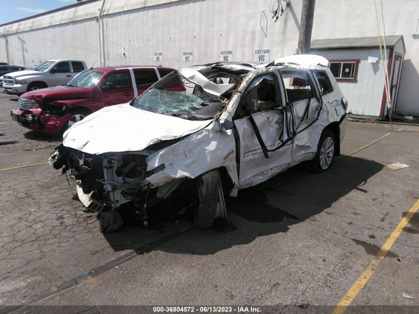 2013 TOYOTA HIGHLANDER HYBRID LIMITED - JTEDC3EH8D2018700